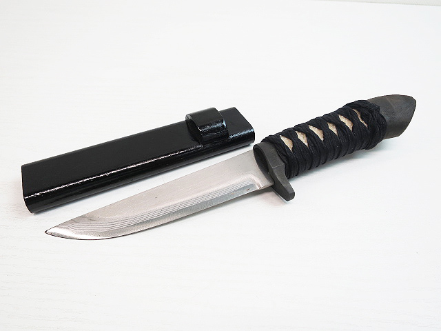 佐治武士 忍者 白紙多層鋼 シースナイフ 和式ナイフお買取させて頂き 